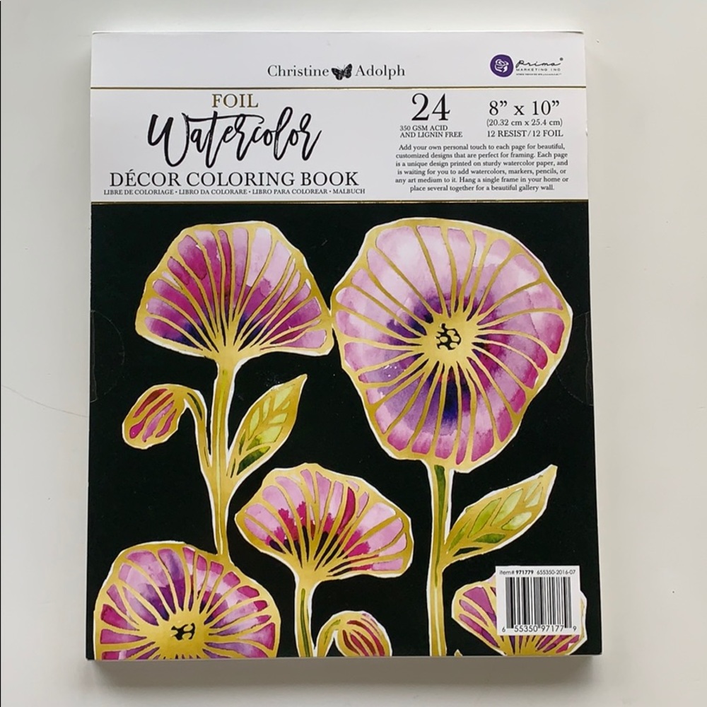 Foil watercolor book